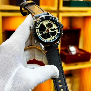 🕰️ TUBULAR (Original) – Dual Display Leather Watch