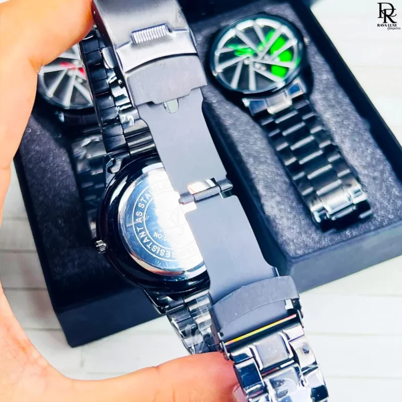 SKMEI Spinner Watch, Moving Dial Watch, Trendy Men’s Watch 2025, Push Lock Wristwatch, Stylish Watch for Men