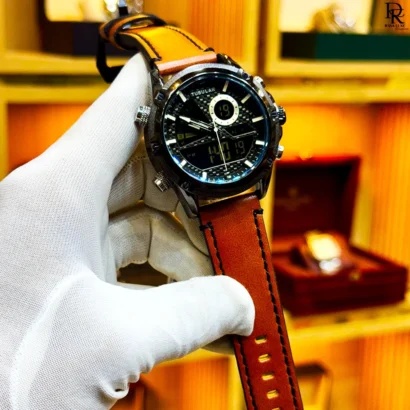 Buy TUBULAR Original Watch – Dual Display Leather Watch with Light | Ravaluxe