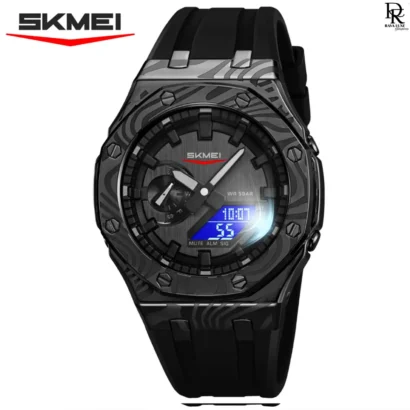 SKMEI Waterproof Watch, Dual Time Sport Watch, SKMEI Silicone Strap, Digital Analog Watch, SKMEI Men Watch