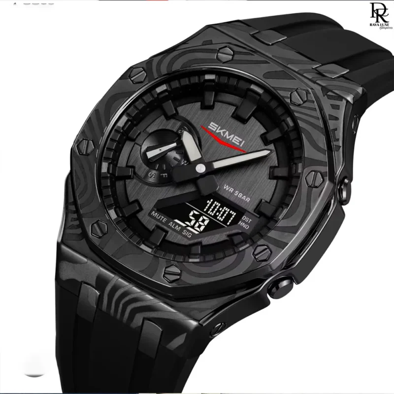 SKMEI Waterproof Watch, Dual Time Sport Watch, SKMEI Silicone Strap, Digital Analog Watch, SKMEI Men Watch
