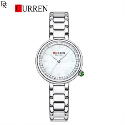 🕰️ CURREN Original – Women’s Collection 7 Curren women watch Pakistan, stone dial watch, stainless steel ladies watch, original Curren watch, gift watch for women