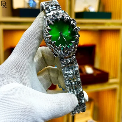 DRAGON WATCH Original Men’s Metal Strap Watch Quartz Date Watch Pakistan Premium Men’s Wristwatch Butterfly Lock Watch Unique Dial Watches for Men