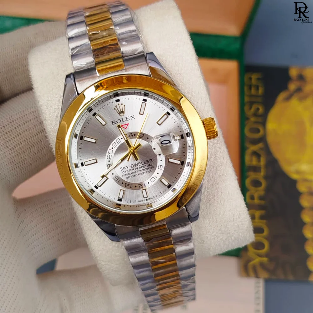 ROLEX Premium Stainless-Steel Men’s 1 Rolex men’s watch, Rolex-style watch Pakistan, stainless steel men’s watch, luxury men’s wristwatch, date display men’s watch, affordable Rolex watch