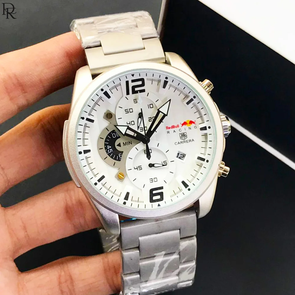 TAG HEUER CR7 Men’s Luxury Chronograph Watch | Stainless Steel 5 Tag Heuer CR7 watch Men’s chronograph watch Stainless steel luxury watch Premium men’s wristwatch CR7 model watch Pakistan Tag Heuer watch price in Pakistan Heavy quality men’s watch Date working men’s watch