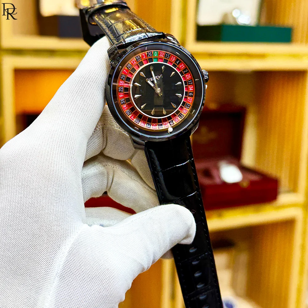 ⌚ HERYI Original Casino Face Men's Watch 3 HERYI Casino Watch Luxury Leather Strap Watch Men’s Premium Quartz Watch Elegant Wrist Watch for Men Branded Watches in Pakistan Fashion Watches for Men