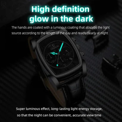 🕰️ CHENXI Rectangle Chronograph – Men’s Collection
