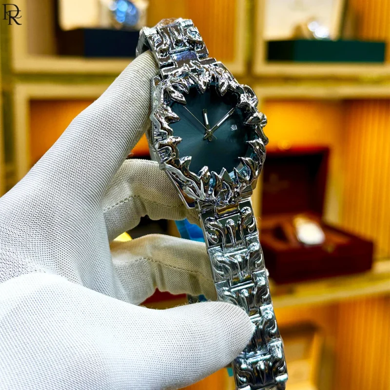 DRAGON WATCH Original Men’s Metal Strap Watch Quartz Date Watch Pakistan Premium Men’s Wristwatch Butterfly Lock Watch Unique Dial Watches for Men