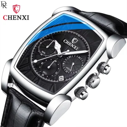 🕰️ CHENXI Rectangle Chronograph – Men’s Collection