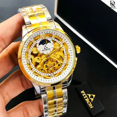 FITRON Automatic Watch, FITRON Skeleton Watch, FITRON Original Watch, FITRON Watch for Men, FITRON Watch Price in Pakistan, FITRON Moongraph Watch