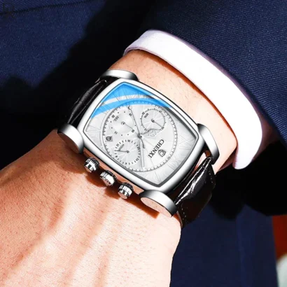 🕰️ CHENXI Rectangle Chronograph – Men’s Collection