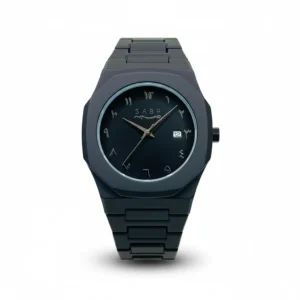 🕰️ AURA SABR – Full Black Arabic Dial