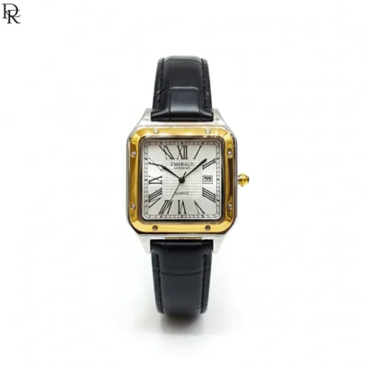 Emerald Original watch, Cartier style Pakistan, slim case watch, leather strap men’s watch, luxury look watch, premium dress watches