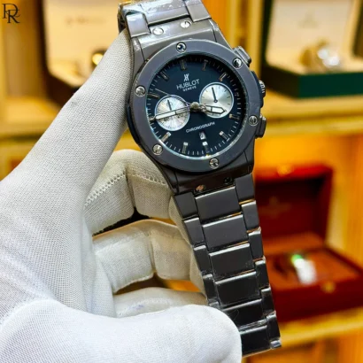 Hublot second copy watch, Hublot metal strap watch, master lock watch, date working men’s watch, heavy metal watches Pakistan, budget luxury watch