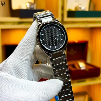 Elegance original watch, slim men’s watch Pakistan, quartz date watch, butterfly lock watch, metal bracelet watch, premium daily wear watch