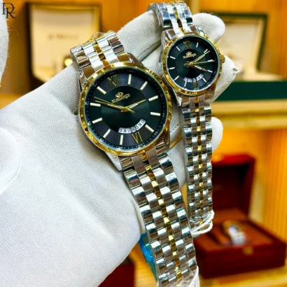 Elegance pair watch, couple watch set Pakistan, original pair watches, quartz pair watch, butterfly lock watches, gift watch set