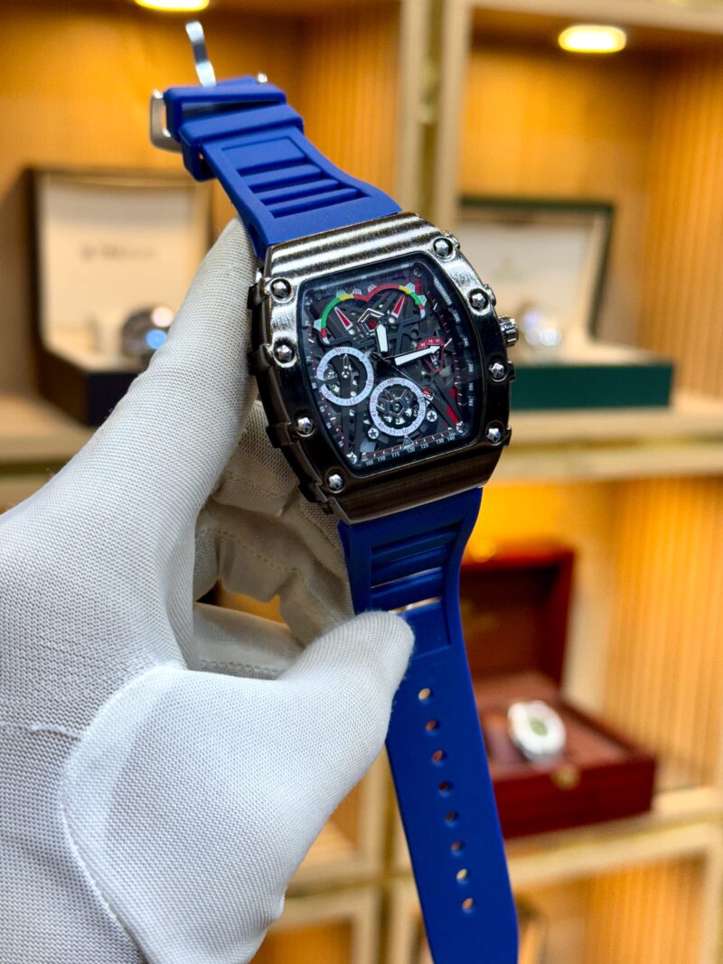 Home 3 62 RM style watch Pakistan, Richard Mille look watch, quartz RM watch, rubber strap men’s watch, sporty luxury style watch