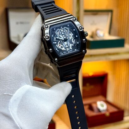 RM style watch Pakistan, Richard Mille look watch, quartz RM watch, rubber strap men’s watch, sporty luxury style watch