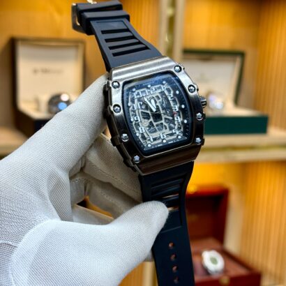 RM style watch Pakistan, Richard Mille look watch, quartz RM watch, rubber strap men’s watch, sporty luxury style watch