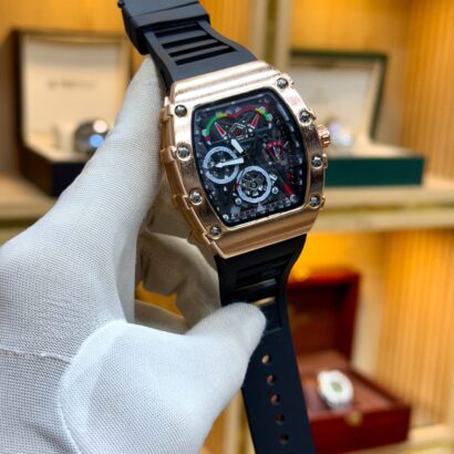 RM style watch Pakistan, Richard Mille look watch, quartz RM watch, rubber strap men’s watch, sporty luxury style watch