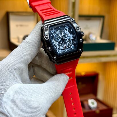 RM style watch Pakistan, Richard Mille look watch, quartz RM watch, rubber strap men’s watch, sporty luxury style watch
