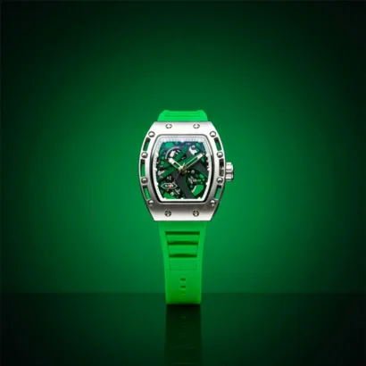 RM skeleton watch, Richard Mille style watch Pakistan, quartz skeleton watch, rubber strap sports watch, RM look watch