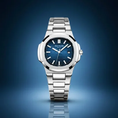 Patek second copy watch, Patek style watch Pakistan, quartz dress watch, butterfly lock metal strap watch, luxury style watch under 3000