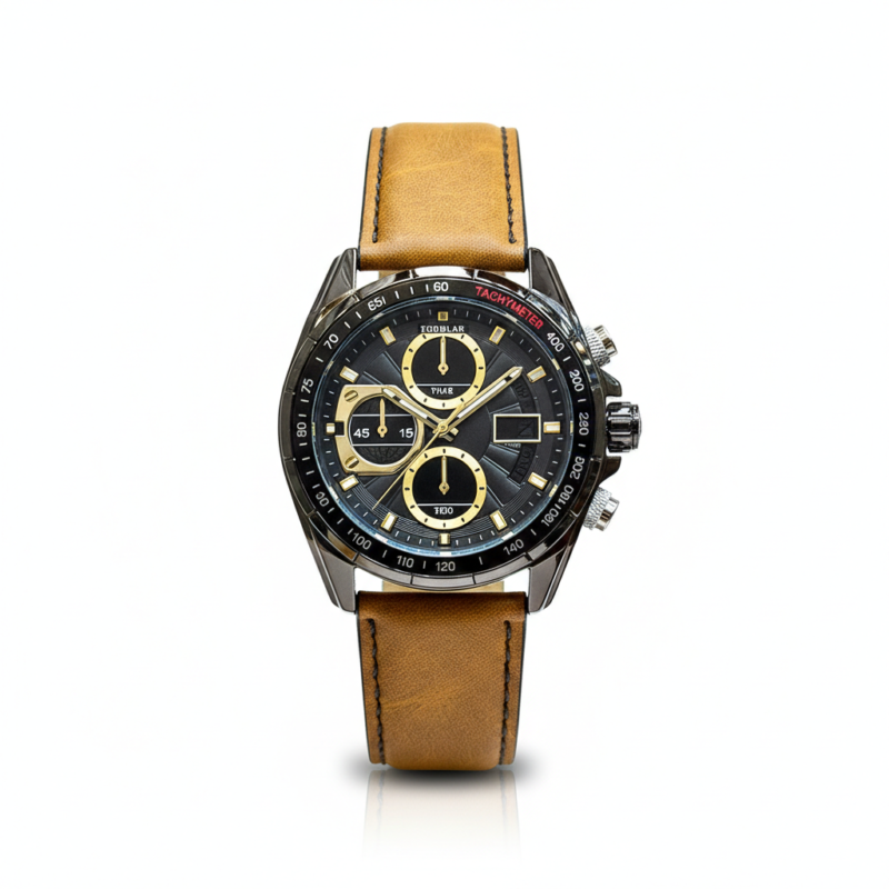 TUBULAR original watch, analogue digital watch Pakistan, tubular quartz watch, leather strap digital watch, men’s hybrid watch