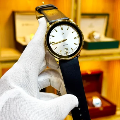 D.L original watch Pakistan, Japan quartz men watch, leather strap men watch Pakistan, men watch with date function, daily wear men watch, branded men watch Pakistan