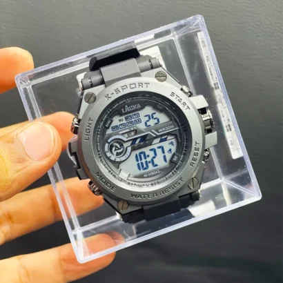 Lasika digital watch Pakistan, Lasika sports watch, cheap digital watch Pakistan, water resistant digital watch, silicone strap sports watch, budget sports watch Pakistan