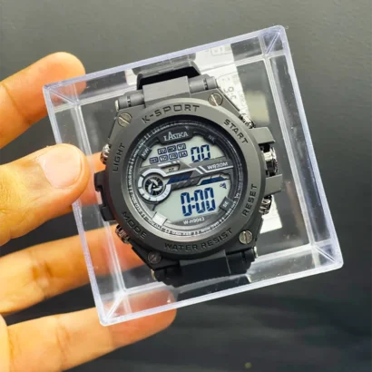 Lasika digital watch Pakistan, Lasika sports watch, cheap digital watch Pakistan, water resistant digital watch, silicone strap sports watch, budget sports watch Pakistan