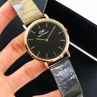 Daniel Wellington mens watch Pakistan, DW slim watch, minimalist men watch, stainless steel men watch, quartz watch for office wear, slim watch for men Pakistan