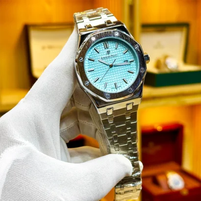 AP men watch Pakistan, Audemars style watch Pakistan, AP second copy watch, metal strap men watch Pakistan, quartz men watch with date, luxury style men watch