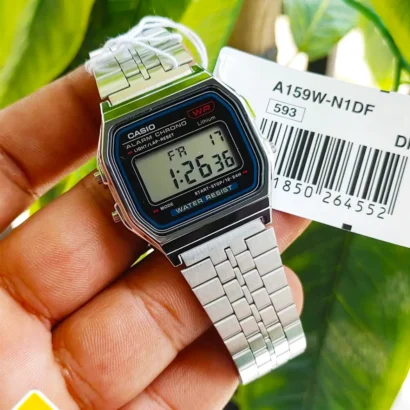 100% Original Casio digital watch with full stainless steel body — durable, reliable, and built for long-term daily use.