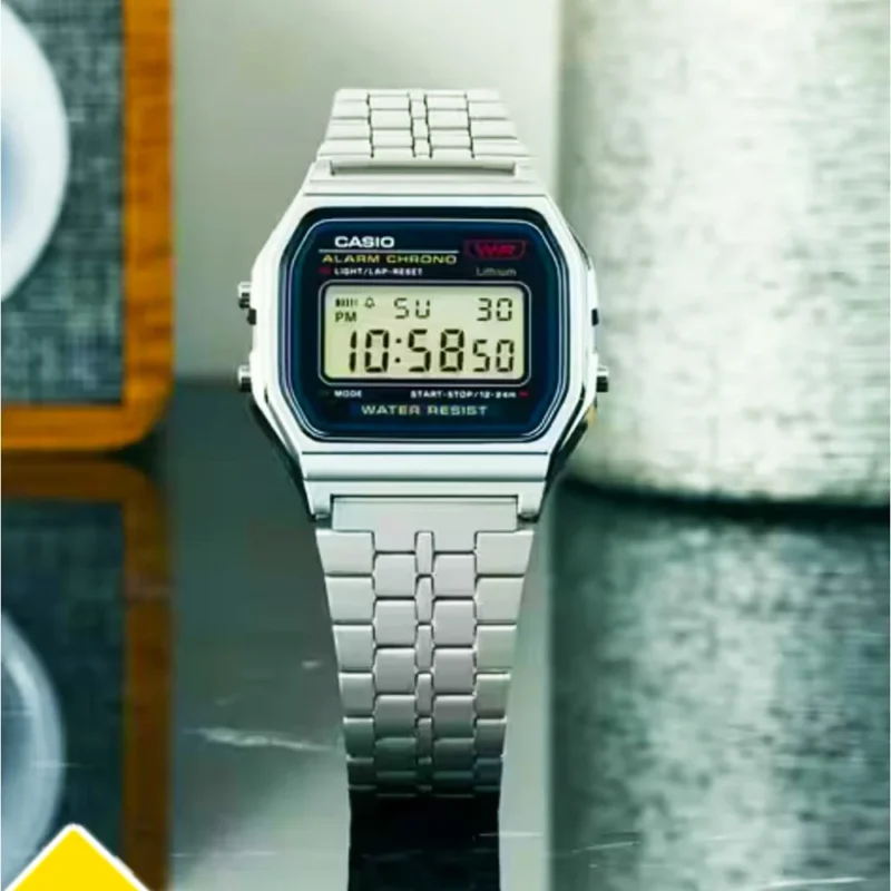 Home 3 2 100% Original Casio digital watch with full stainless steel body — durable, reliable, and built for long-term daily use.