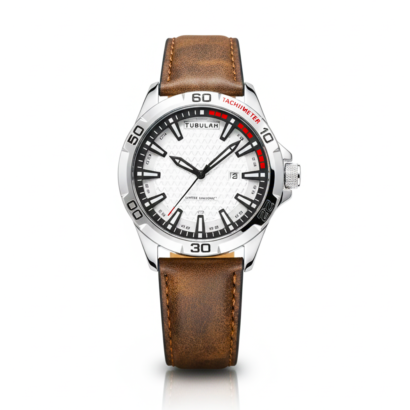 Tubular men watch Pakistan, tubular original watch, leather strap men watch Pakistan, quartz men watch with date, branded men watch Pakistan, stylish men watch
