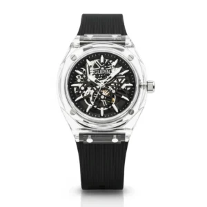 GUIPIN Original Men’s Skeleton Watch – Transparent Case