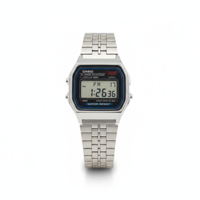 100% Original Casio digital watch with full stainless steel body — durable, reliable, and built for long-term daily use.