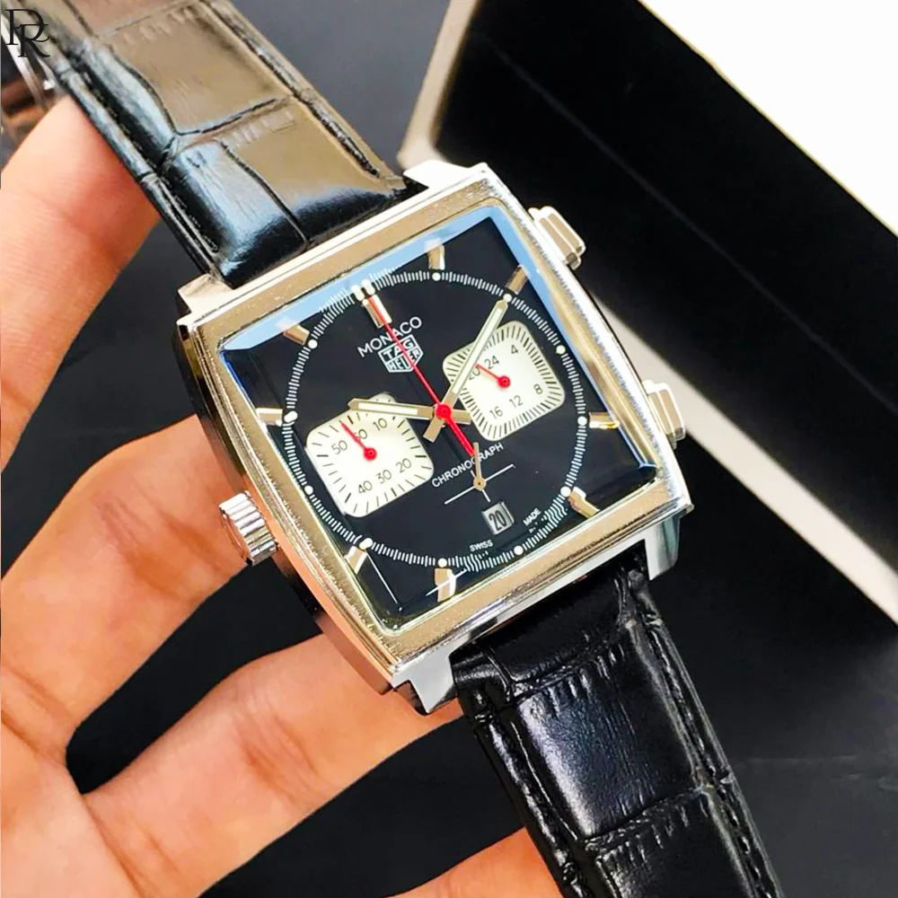 TAG Heuer Monaco – Square Dial | Chronograph | Leather Strap 1 TAG Heuer Monaco – Square Dial | Chronograph | Leather Strap