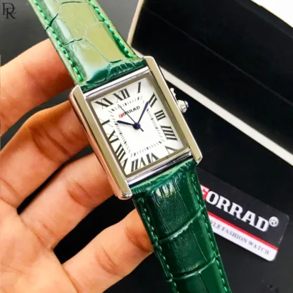 FORRAD Tank Model – Slim Case | Roman Dial | Leather Strap