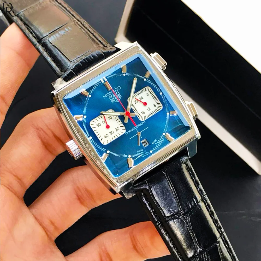 TAG Heuer Monaco – Square Dial | Chronograph | Leather Strap 6 TAG Heuer Monaco – Square Dial | Chronograph | Leather Strap