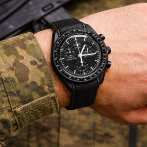 OMEGA Chronograph – Second Copy | Quartz | Rubber Strap