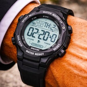 SANDA Original – Digital Watch | Waterproof | Rubber Strap