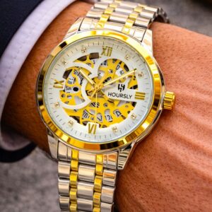 HOURSLY Original – Skeleton Dial | Steel Chain | Master Lock