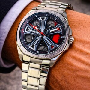 Wheel Rotation Watch – Rotating Dial | Trendy Steel Chain Model